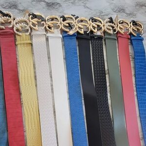 FASHION BELTS WHOLESALE LOT OF 100 MIX COLORS